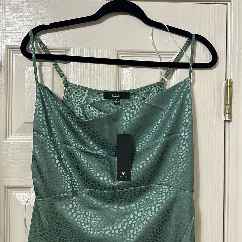 Lulus Sage Green Midi Dress